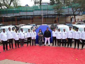 Brand-new KP Travels Ertiga cars for Pune to Mumbai daily cab service