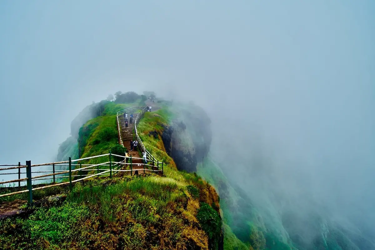 Hill and ghat landscape on the Pune to Goa road trip operated by KP Travels